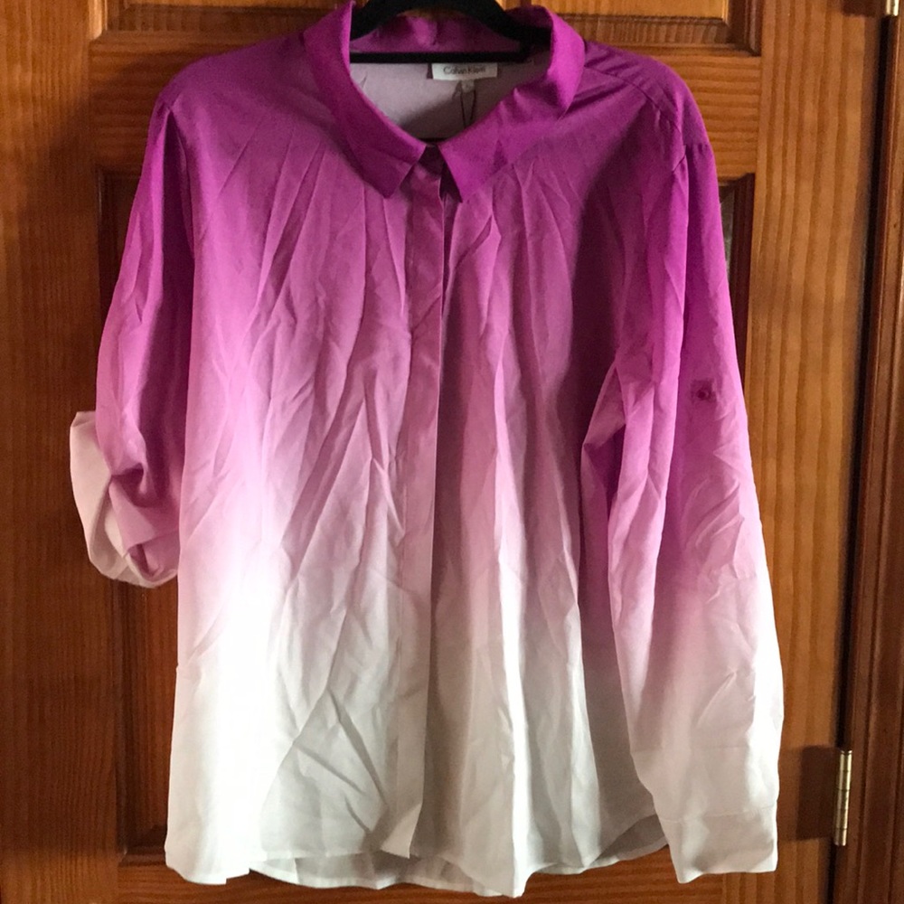 Calvin Klein long sleeved blouse.